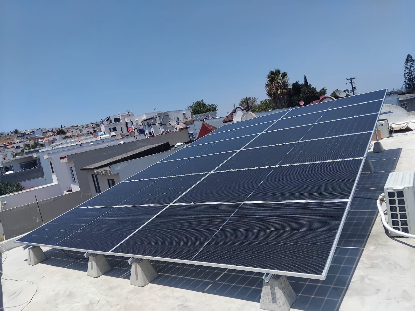 Sistema solar residencial de gran capacidad